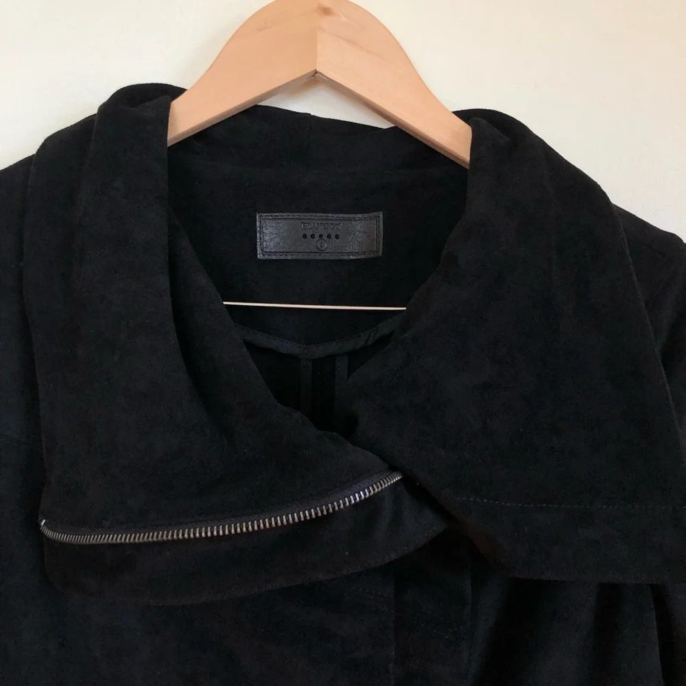 blank nyc | black legendary jacket zippered jacket small - Picture 3 of 8